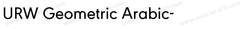 URW Geometric Arabic字体转换